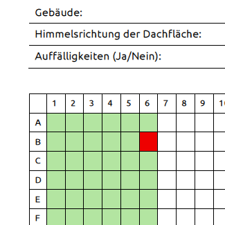 Abschlussdokumentation Farbdarstellungen von Wärmebildern und entsprechenden Diagrammen auf aufgeschlagener Broschüre.